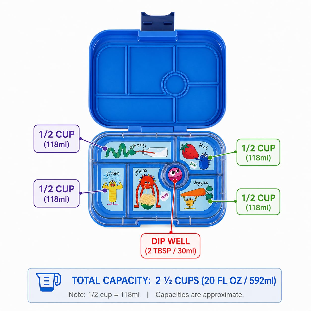 Yumbox Original Leakproof Bento Lunch Box - Lavande Purple Unicorn