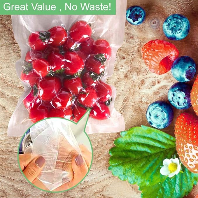 O2frepak 2Pack Vacuum Sealer Bags Rolls 11"x50' for Food Storage