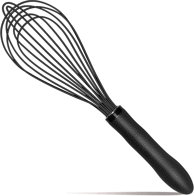 TEEVEA Silicone Whisk 11 Inch, Nonstick Heat Resistant for Cooking Baking