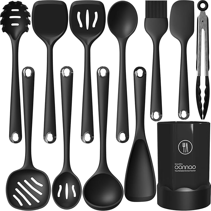 Silicone Kitchen Utensils Set,Utensils Sets for Cooking,Dishwasher Safe
