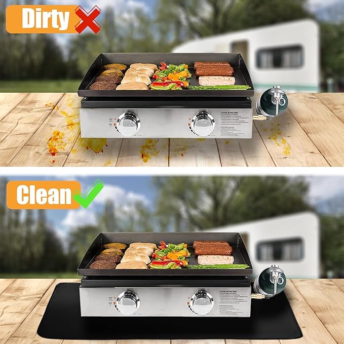 Youlvy 31 x 24 Inch Heat Resistant Grill Mats for Outdoor Grill