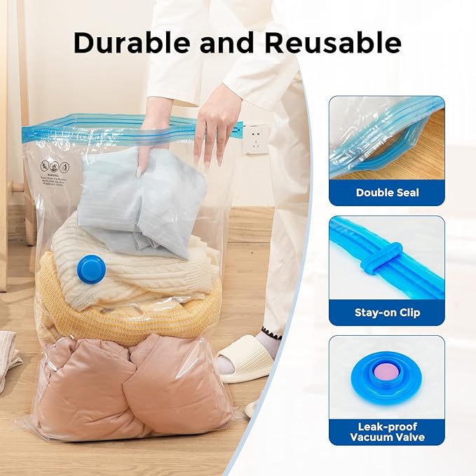 ETENWOLF 20 Combo Vacuum Storage Bags for Travel