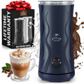 Zulay 4-in-1 Milk Frother and Steamer - Automatic Hot and Cold Foam Maker with Auto Shut Off & Temperature Control for Coffee, Latte, Cappuccino, Hot Chocolate - Navy