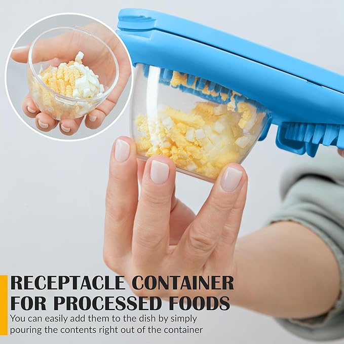 Egg Slicer for Hard Boiled Eggs - 3 Slice Modes Egg Cutter, Dicer, Chopper