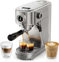 HIBREW H10B Programmable Espresso Machine with LED Display & Pressure Gauge