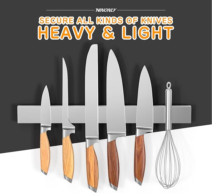 Ninonly 16 Inch Magnetic Knife Holder for Refrigerator