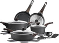 SENSARTE Pots and Pans Set Non stick, Non toxic Healthy Induction Cookware Sets, 14 Pcs Non Stick Kitchen Cooking Set with Frying Pans Set & Saucepan, PFOA PFOS Free