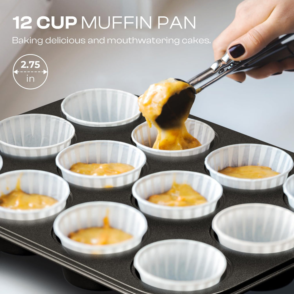 Nonstick Baking Pans Set, 8-Piece Stackable Bakeware Sets, Oven Pan Set