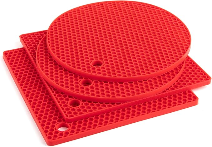 Joyhalo 4 Pack Trivets for Hot Dishes