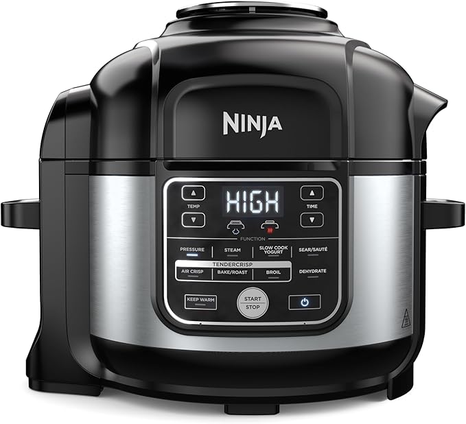 Foodi 10-in-1 Pressure Cooker & Air Fryer, 6.5 Quart - Stainless Steel Multi-Cooker with Precise Heating - Perfect Holiday Gift & Healthy Fast Cooking (OS-300)