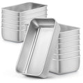 LIANYU Bread Loaf Pans Set of 12, 9x5 Inch Stainless Steel Bread Baking Pan