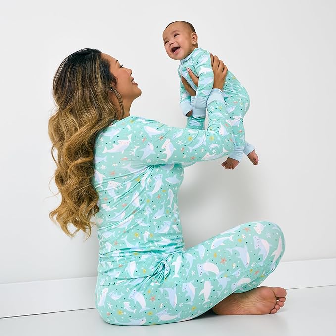 Little Sleepies Baby Pajamas, Shark Soiree, Preemie