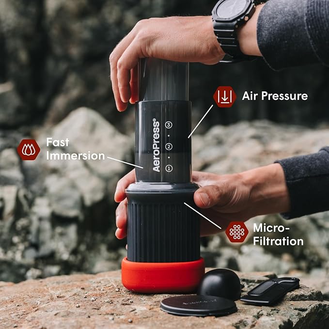 AeroPress Go Extra Small Portable Coffee Maker Kit