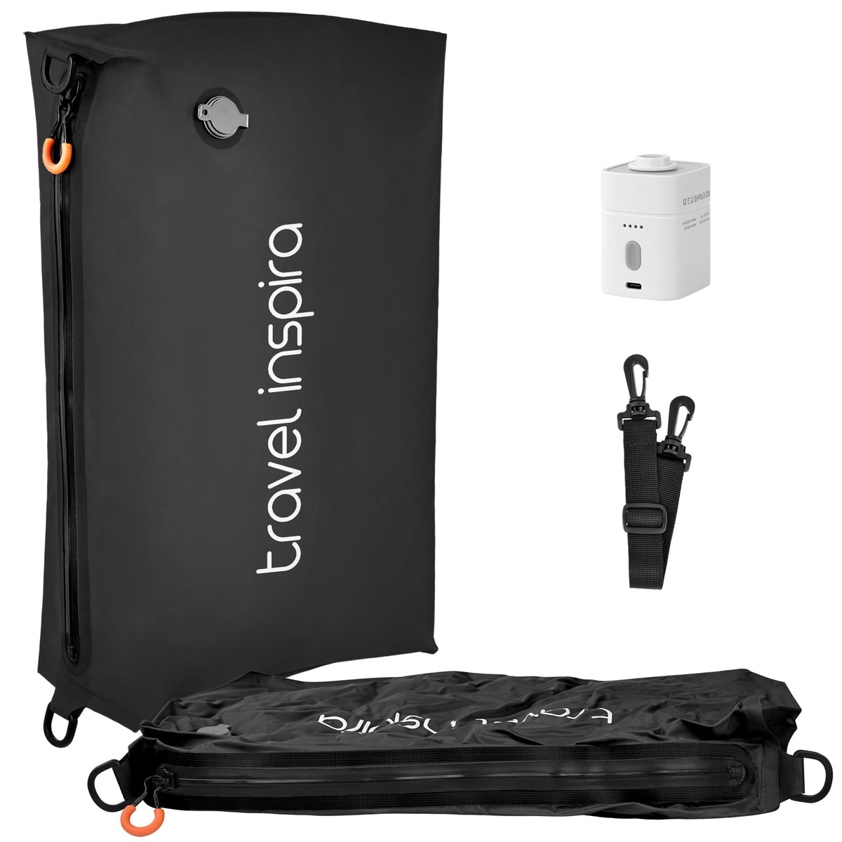 Compression Packing Cube with Electric Pump, Waterproof Travel Storage Bag
