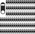 Yugada 100 Pack Flat Beer Bottle Opener 3.5 inch Stainless Steel Flat Bottle Opener Black Beer Bottle Openers for Bartender Kitchen Bar Restaurant (3.5 Inch)