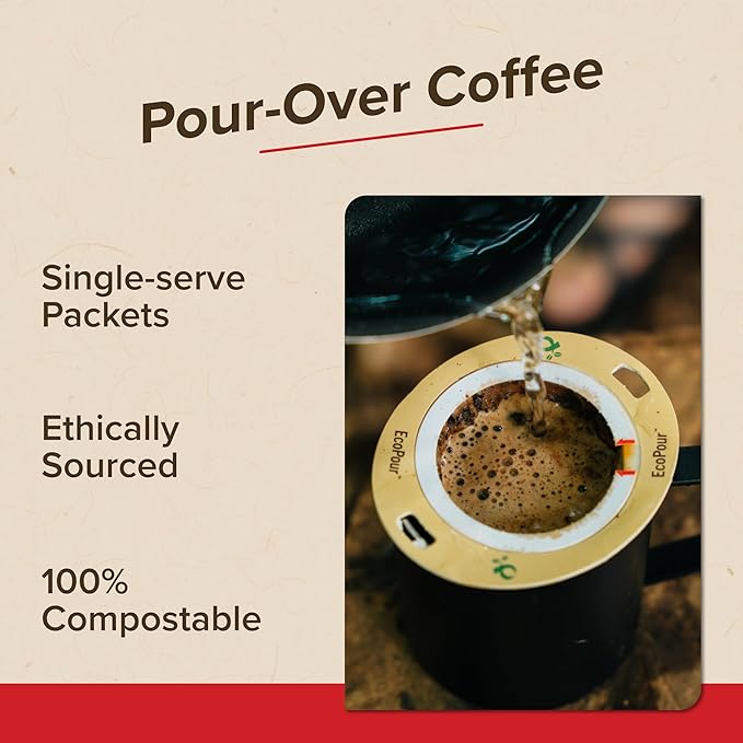 Coulée EcoPour She Devil Arabic Coffee, Medium Roast, Single Serve, 10 Pack