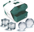 Ball Ice Cube Tray and Big Cube Molds for Whiskey, Slow Melting Set
