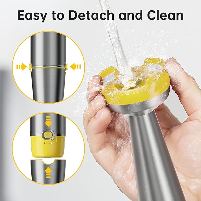 Turelar Immersion Blender Handheld Corded Hand Blenders Set 1100W, Trigger Variable Speed 5 in 1 Stick Emulsifier with Chopper, Whisk and Frother for Soup, Baby Food and Smoothies, Yellow