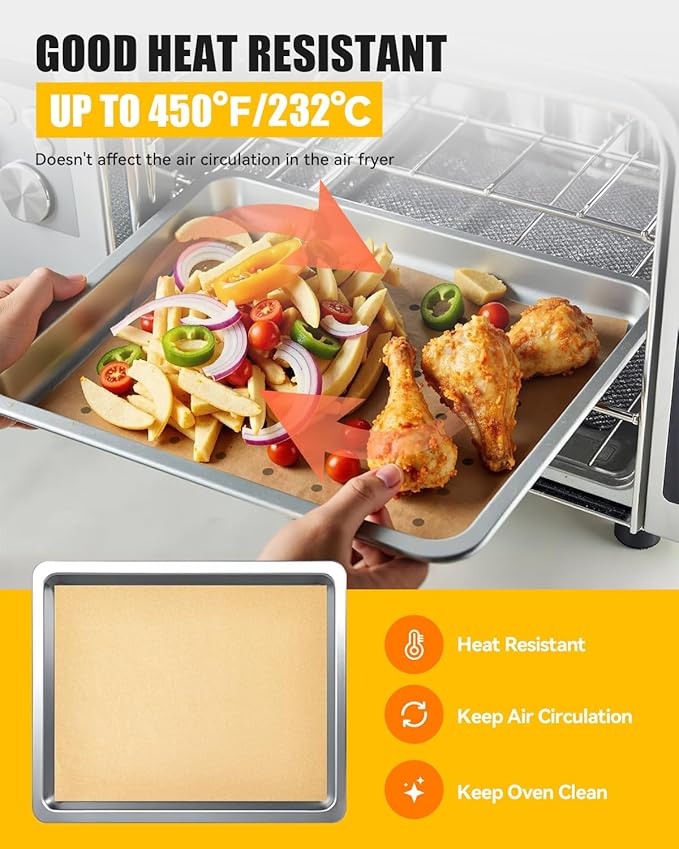 154PCs Paper Liners Compatible with Emeril Lagasse 26QT Extra Large