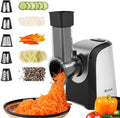 Electric Cheese Grater and Slicer Shredder for Kitchen, 150W 5 Cones