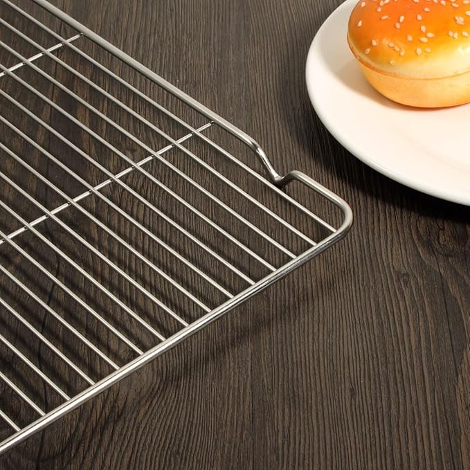Baking Sheet with Rack Set, Stainless Steel Cookie Sheet with Cooling Rack