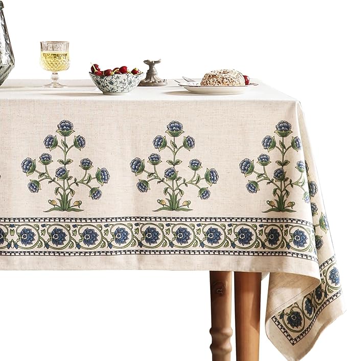 patdrea Vintage French Linen Tablecloth,Rectangular,71"x55"-Ivar B