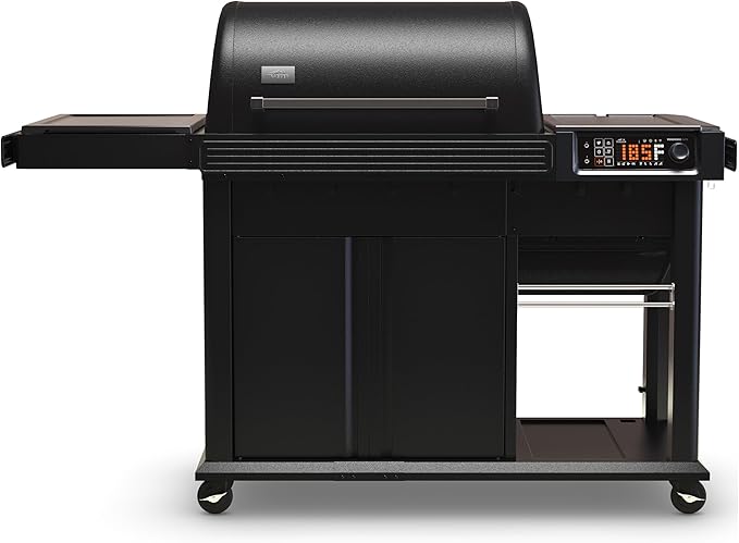 Traeger Woodridge Elite Electric Wood Pellet Grill and Smoker, 970 Sq. in., Side Sear Station, WiFIRE Technology, Super Smoke Mode, Outdoor Pellet Smoker Grill with Insulated Body, Black, TFC97XLH