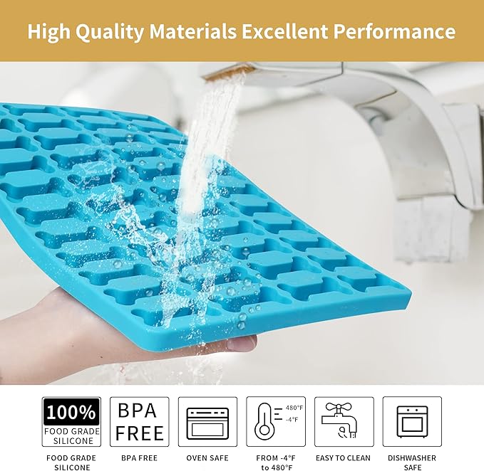 Amyandone Dog Bone Silicone Molds, Pet Treat Mold for Baking and Freezing