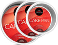 Last Confection 3-Piece Round Cake Pan Set - Includes 4 x 2, 6 x 2 and 8 x 2 Inch Anodized Aluminum Layer Cake Pans Baking Tins