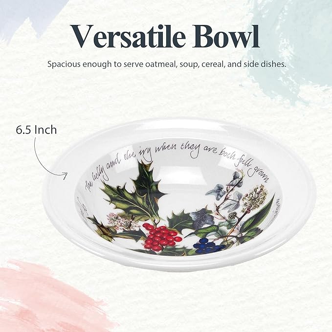 Portmeirion The Holly & The Ivy Cereal Bowls - Set of 6