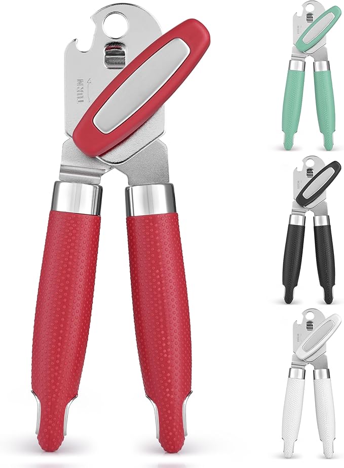 Zulay Kitchen Can Opener with Large Bottle Opener