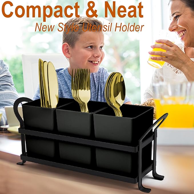 Czlizdyt Cutlery Holder with Drain Holes, Dishwasher Safe