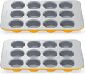 Caraway Non-Stick Ceramic-Coated 12-Cup Muffin Pan Duo