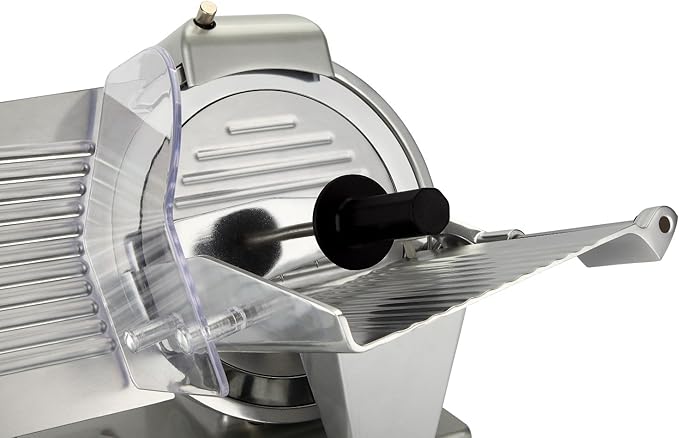 BESWOOD 10" Electric Deli Meat Slicer, Cheese Food Slicer with Premium Chromium-plated Steel Blade, for Commercial and for Home Use 240W, BESWOOD250