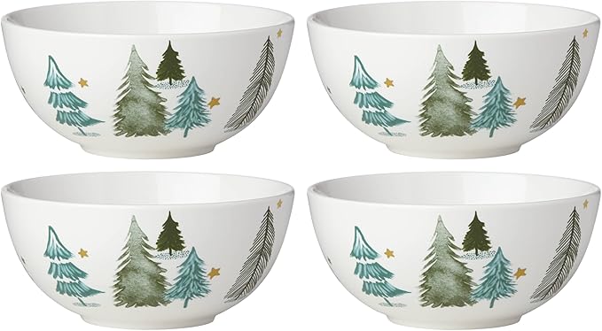 Lenox Balsam Lane Porcelain 12-Piece Christmas Dinnerware Set for 4