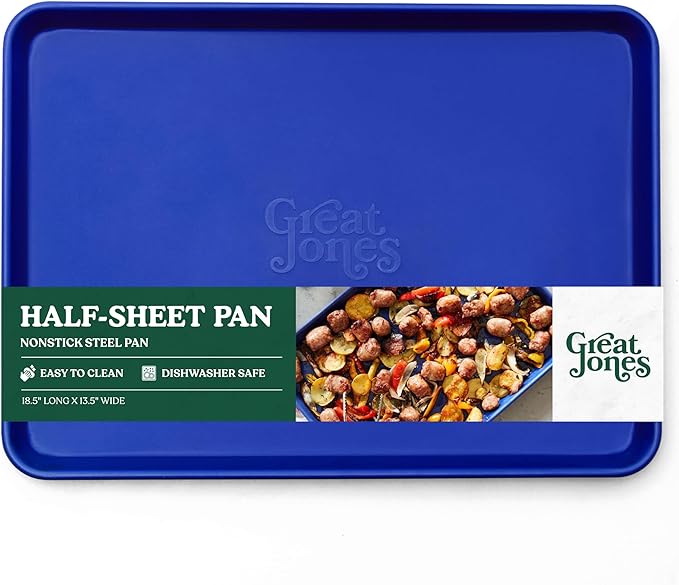 Great Jones Nonstick and Non Toxic Half Sheet Pan 18.5" x 13.5" (Blueberry)