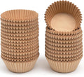 qiqee Natural Brown Cupcake Liners, 600 Count, Jumbo Size