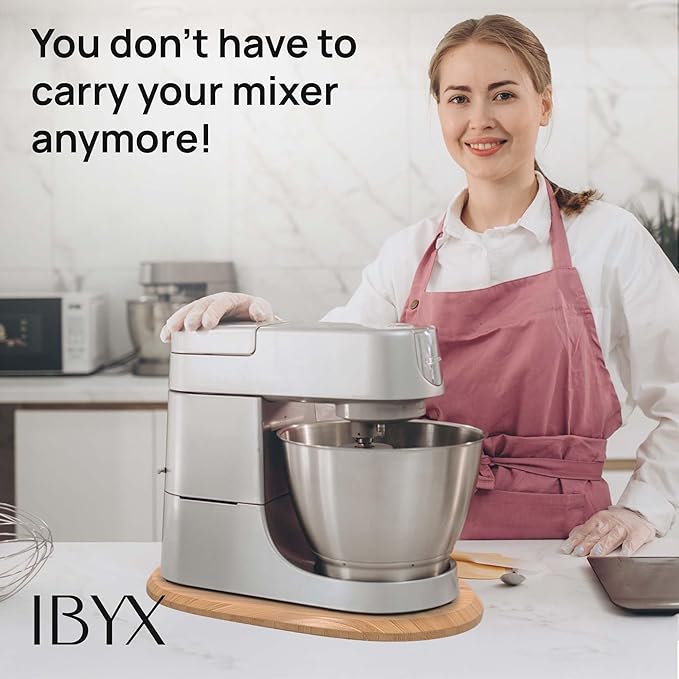 Ibyx Mixer Slider, Stand Mixer Sliding Mat, Natural, 5.5 Qt, Made in Canada