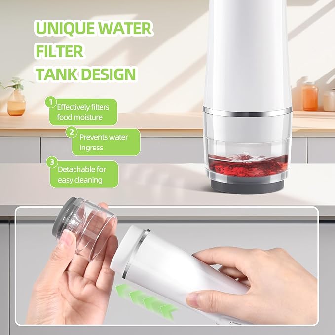 VENMATE Reusable Vacuum Sealer Bags, 15 Pack BPA-Free 8×8 Inch, Heavy-Duty Commercial Grade, Leak-Proof, Freezer Microwave Sous Vide Safe (White Vacuum Sealer + 30 Bags)
