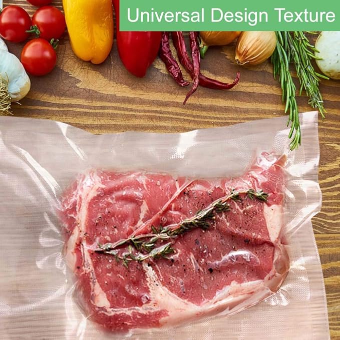 O2frepak Quart 8"x12" Vacuum Sealer Bags 300ct for Food Storage