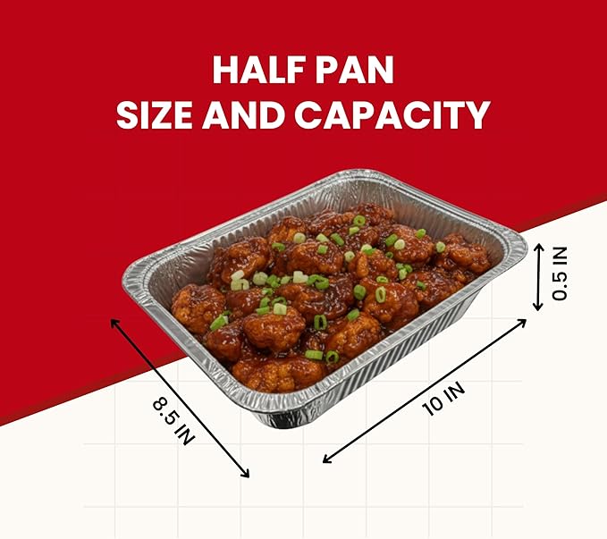 Lava Gel Self-Heating Buffet Kit – Flameless Food Warmer Set for Parties – Includes 4 Trays, 4 Half-Size Heat Pads & Foil Pans – Keeps Hot Food Hot for up to 3 Hours – Gel Fuel Can Alternative