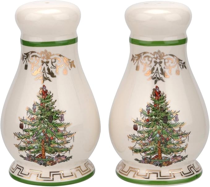 Spode Christmas Tree Gold Salt & Pepper Set – Gold, Set of 2