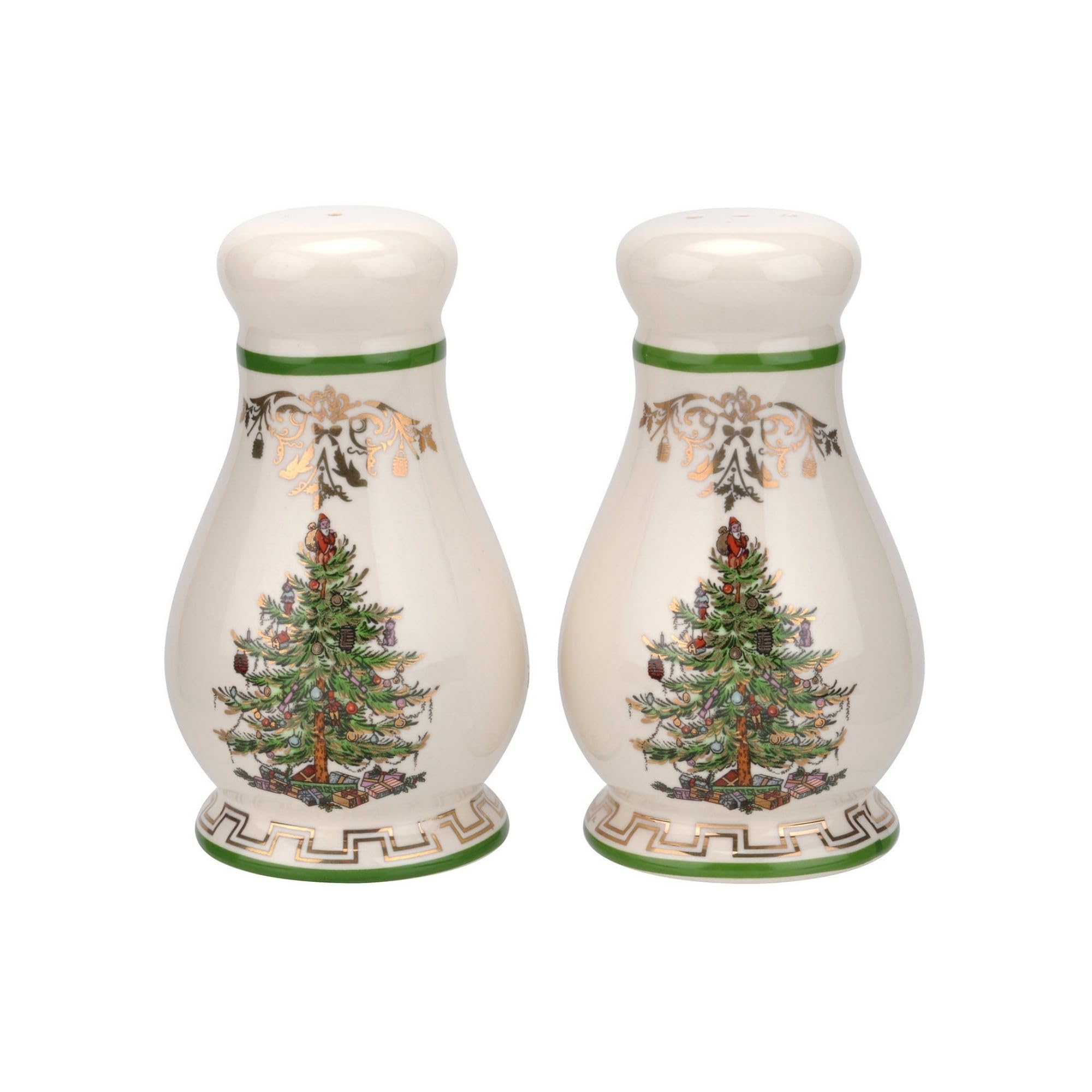 Spode Christmas Tree Gold Salt & Pepper Set – Gold, Set of 2