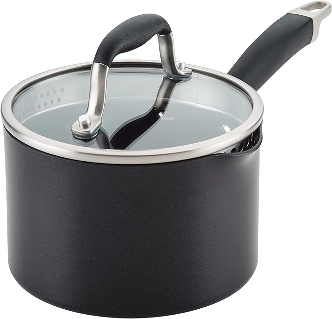 Anolon Advanced Home Hard-Anodized Nonstick Stockpot with Lid, 10 Quart Pot, Nonstick Pot