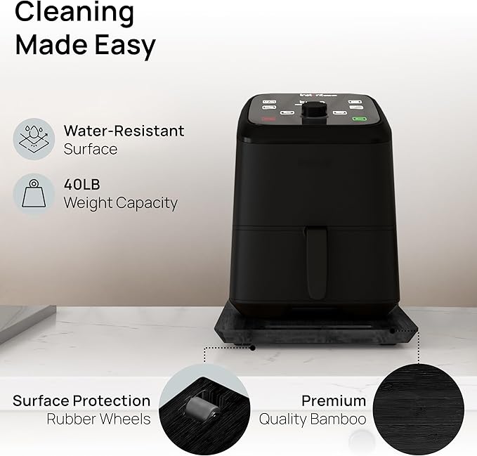 Ibyx Appliance Slider, Sliding Tray for Coffee Maker, 9.5x14 in, Black