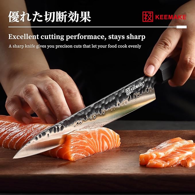 KEEMMAKE 10 Inch Sushi Knife for Fish Filleting