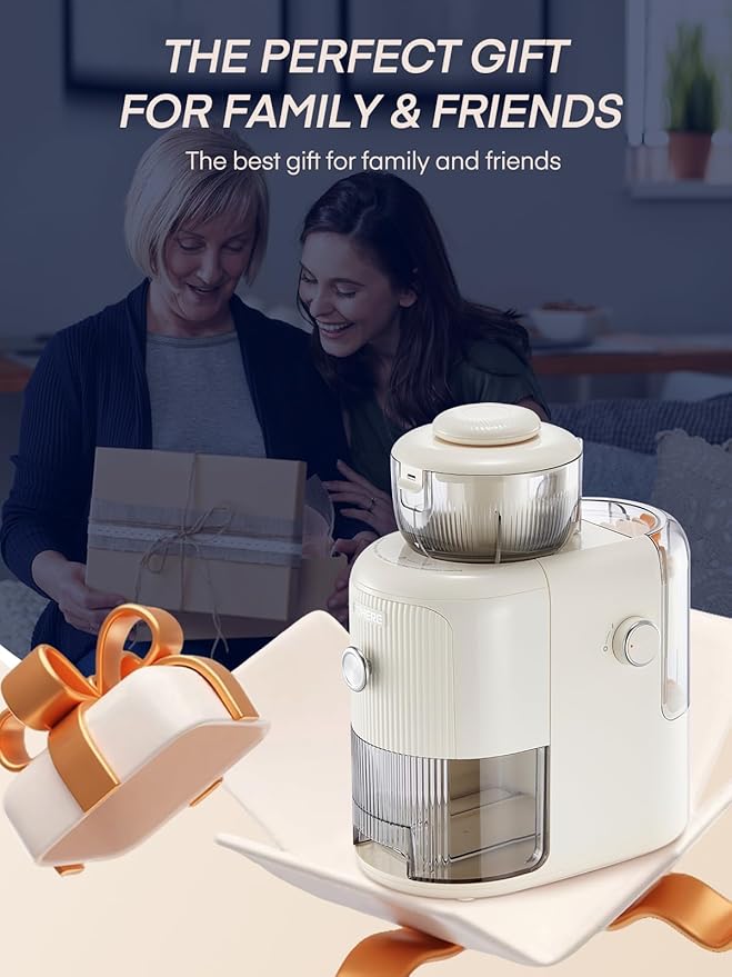 FOHERE 6 IN 1 Electric Cheese Grater Vegetable Chopper for Kitchen