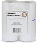 Simple Houseware 8"x50' Vacuum Sealer Bags Sous Vide Roll, BPA Free, 2-Pack