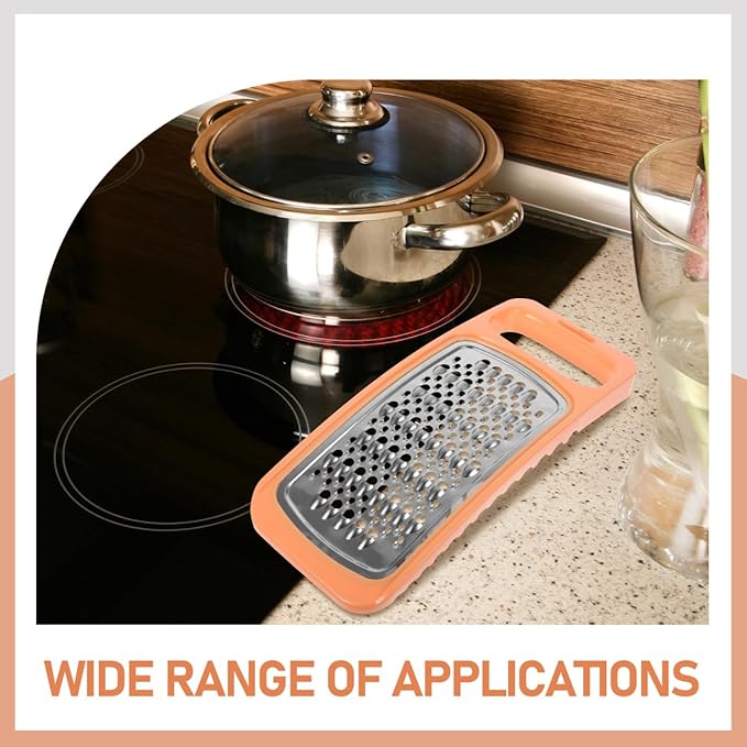 SOLUSTRE Double-Sided Stainless Steel Vegetable Grater and Cheese Slicer Multifunction Kitchen Tool for Potatoes Carrots Garlic 10.23X4.25X0.59In Compact and Easy to Clean