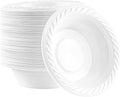PLASTICPRO 5 ounce Round Plastic Dessert Bowls Microwaveable 100 Count